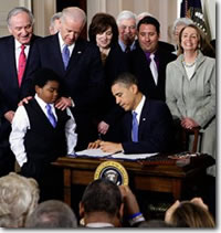Affordable Healthcare Act Signing